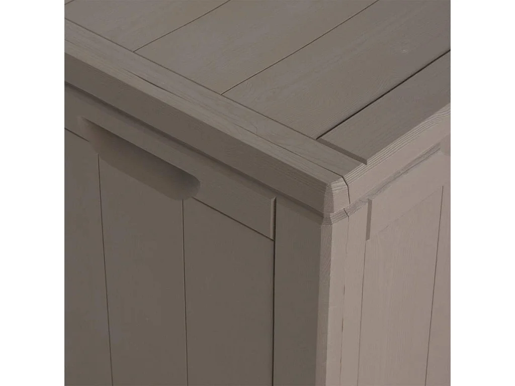 Garten-Aufbewahrungsbox 180 L Braun PP-Holzoptik