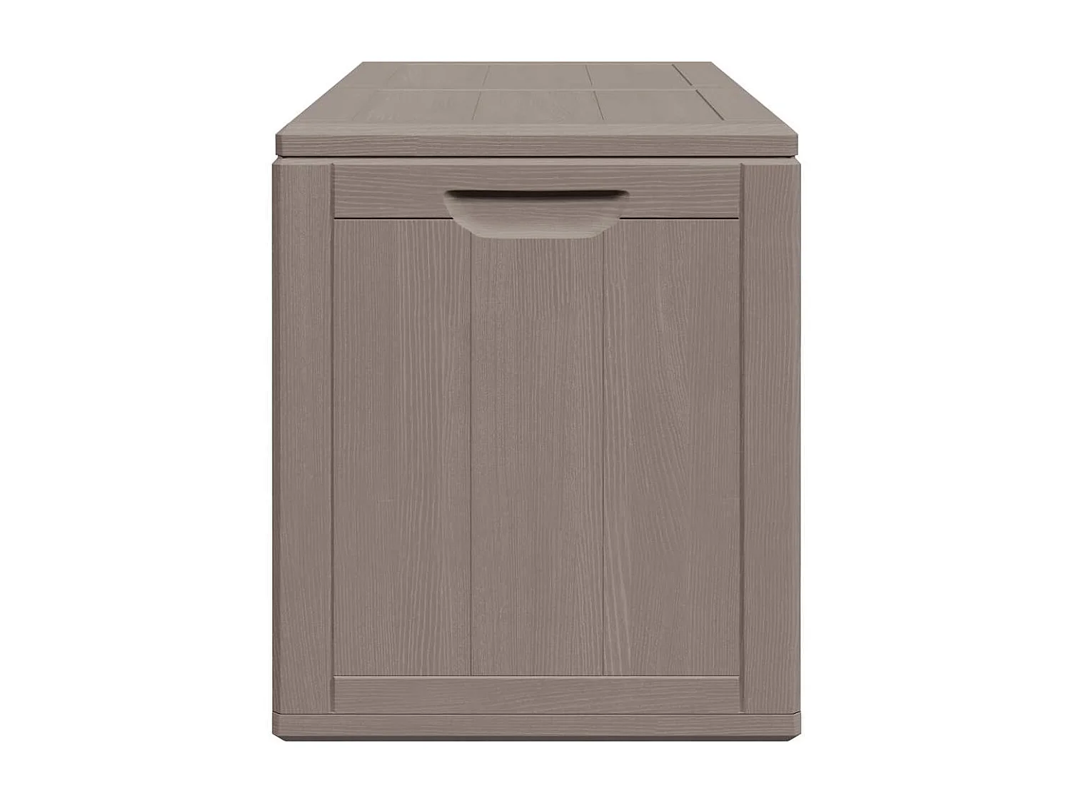 Garten-Aufbewahrungsbox 180 L Braun PP-Holzoptik