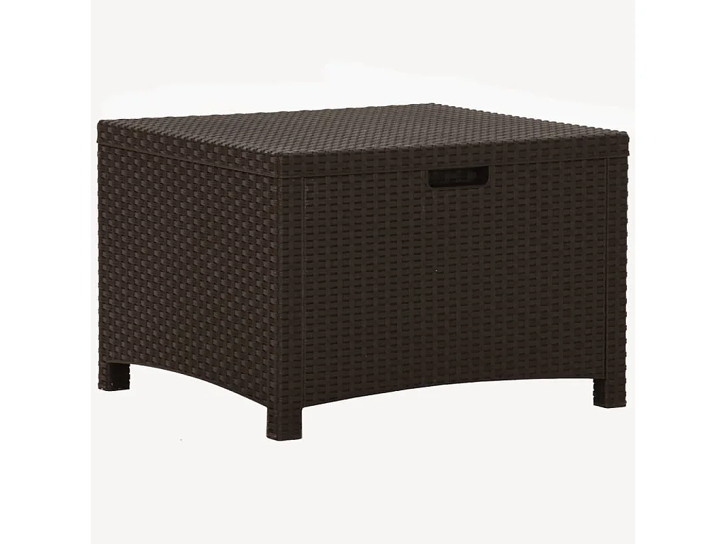 Tuinbox 60x54x41 cm PP rattan bruin