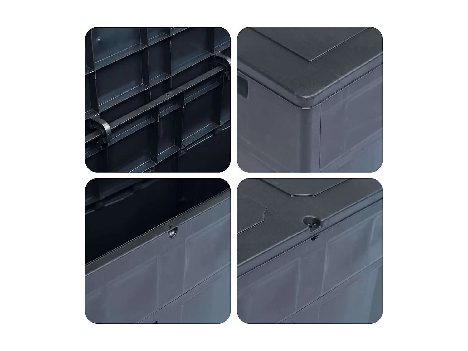 Baule da Giardino 320 L Nero