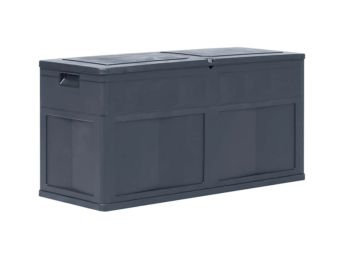 Garten-Aufbewahrungsbox 320 L Schwarz