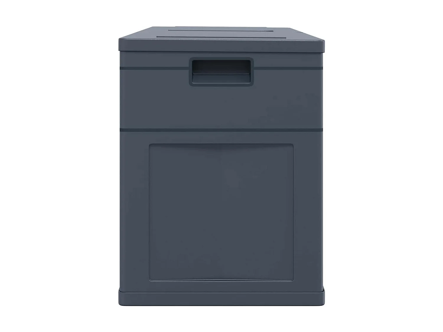 Boîte de rangement de jardin 320 L Noir