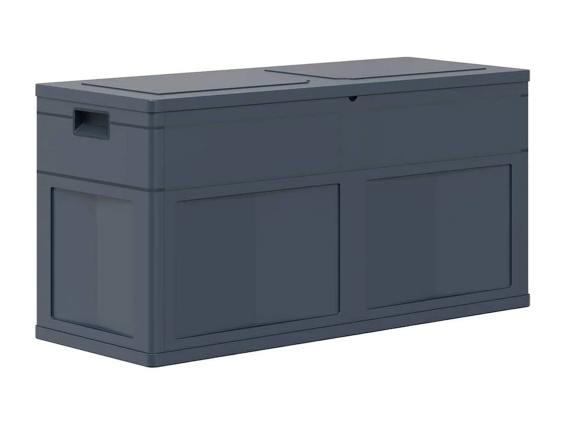 Boîte de rangement de jardin 320 L Noir