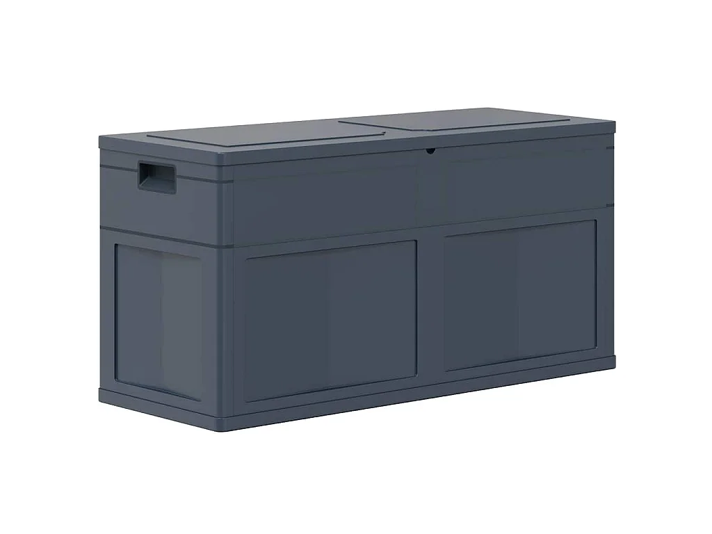 Caixa de arrumação para jardim 320 L preto