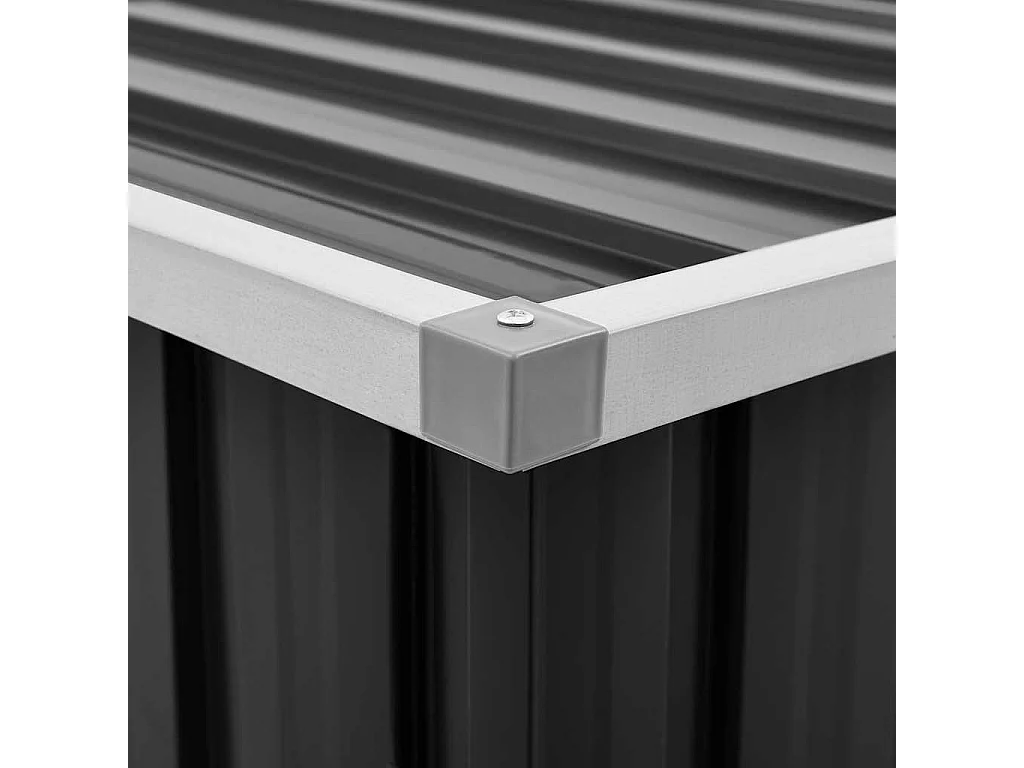 Boîte de rangement de jardin Anthracite 109x67x65 cm