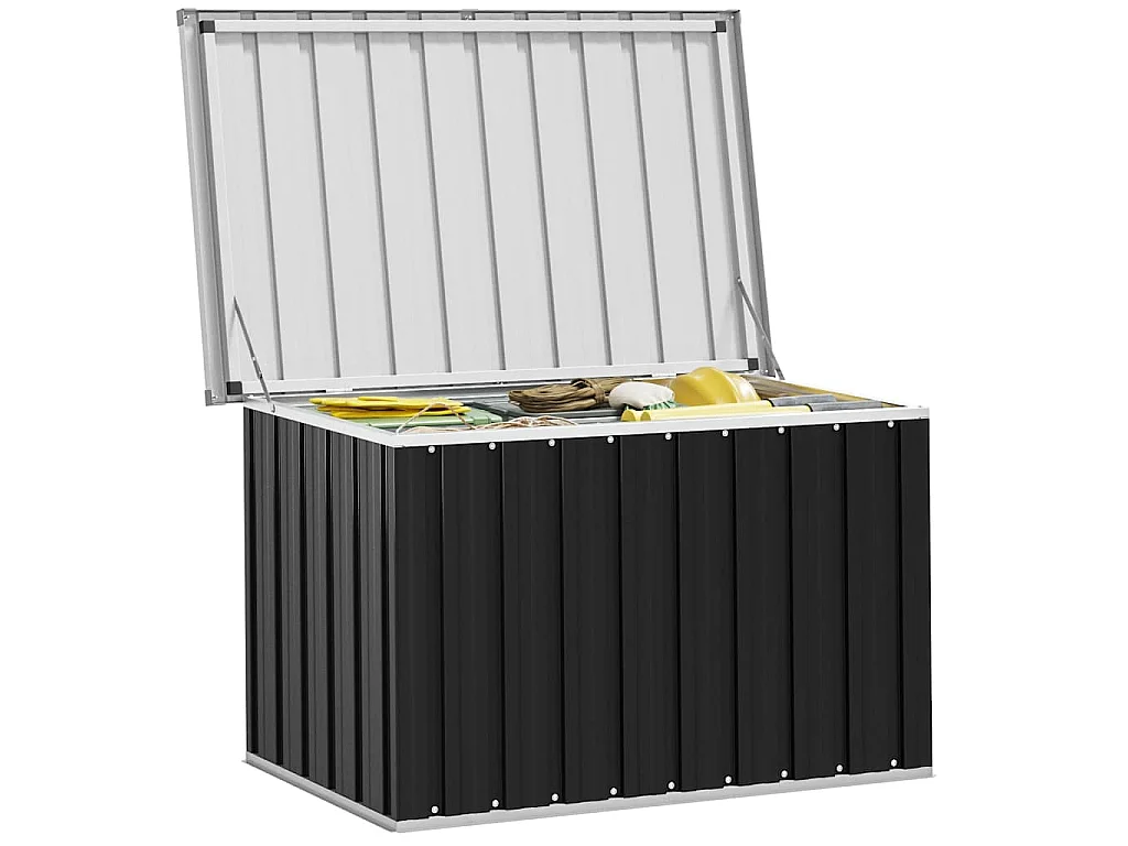 Boîte de rangement de jardin Anthracite 109x67x65 cm