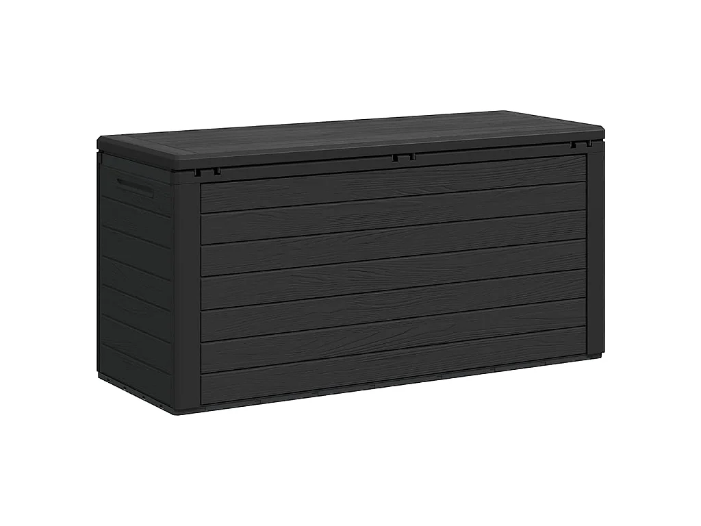 Boîte de rangement de jardin Anthracite 116x44x55 cm