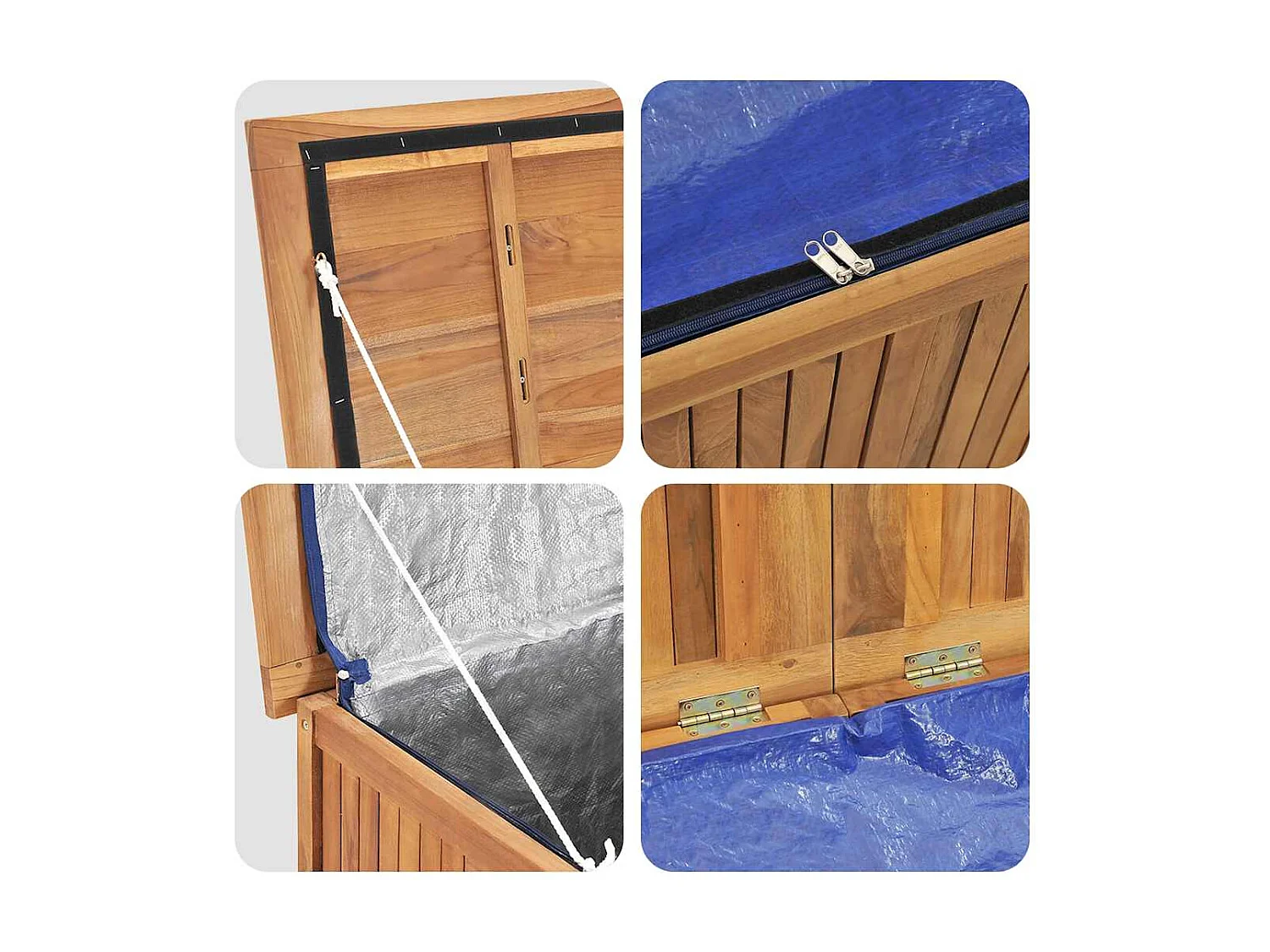 Boîte de jardin 150x50x55 cm Bois massif de teck