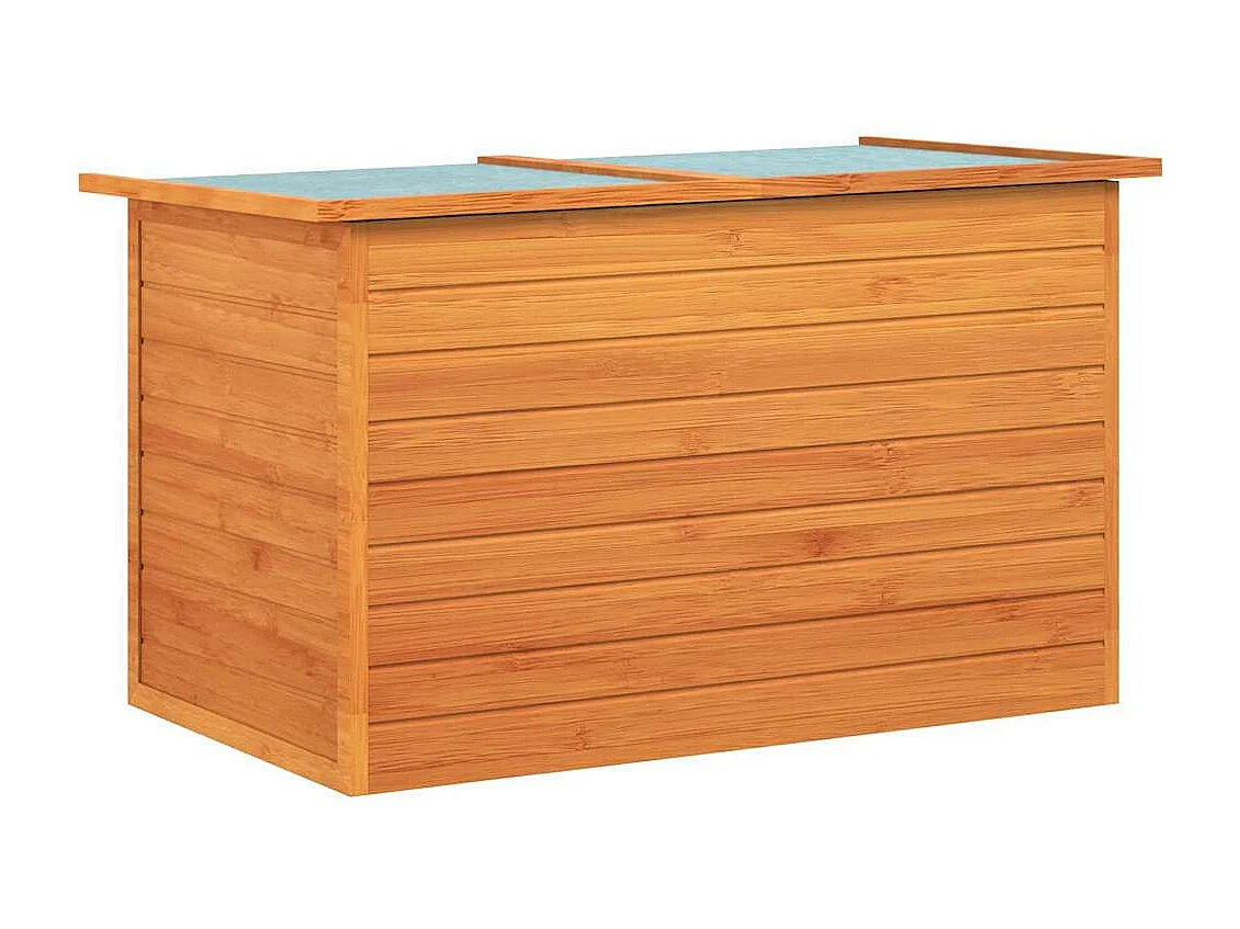 Boîte de rangement de jardin 126x72x72 cm Bois