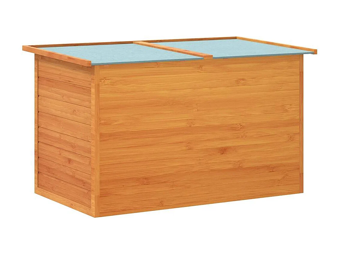 Boîte de rangement de jardin 126x72x72 cm Bois