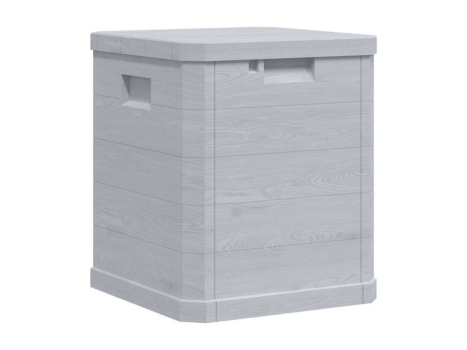 Opbergbox voor in de tuin 90 L lichtgrijs