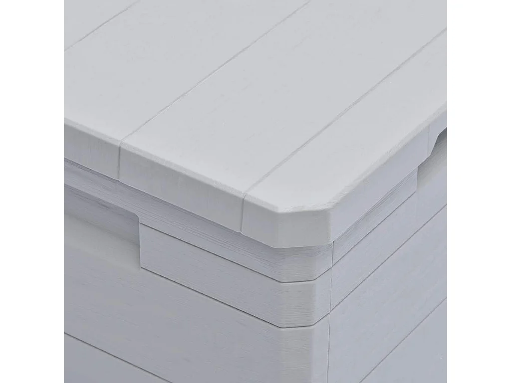 Opbergbox voor in de tuin 90 L lichtgrijs