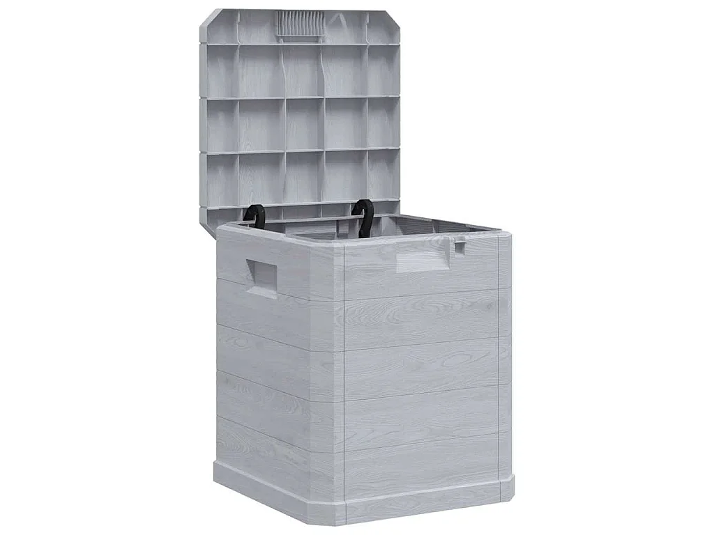 Garten-Aufbewahrungsbox 90 L Hellgrau