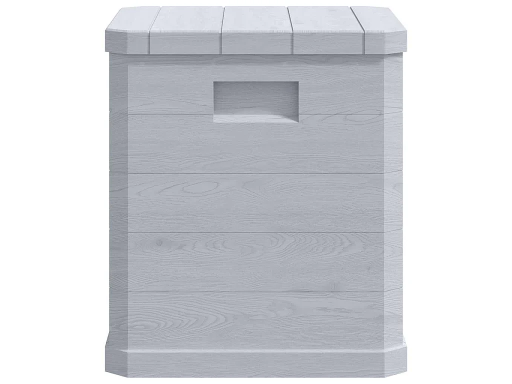 Boîte de rangement de jardin 90 L Gris clair