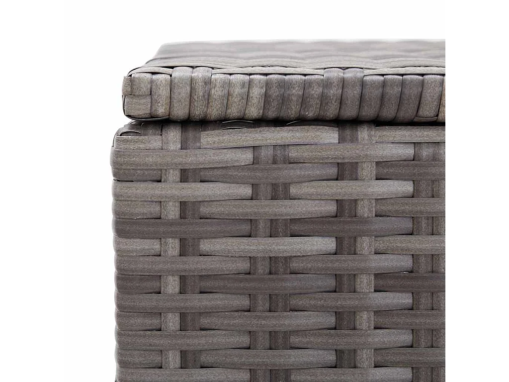 Baule da Giardino Grigio 150x50x60 cm in Polyrattan