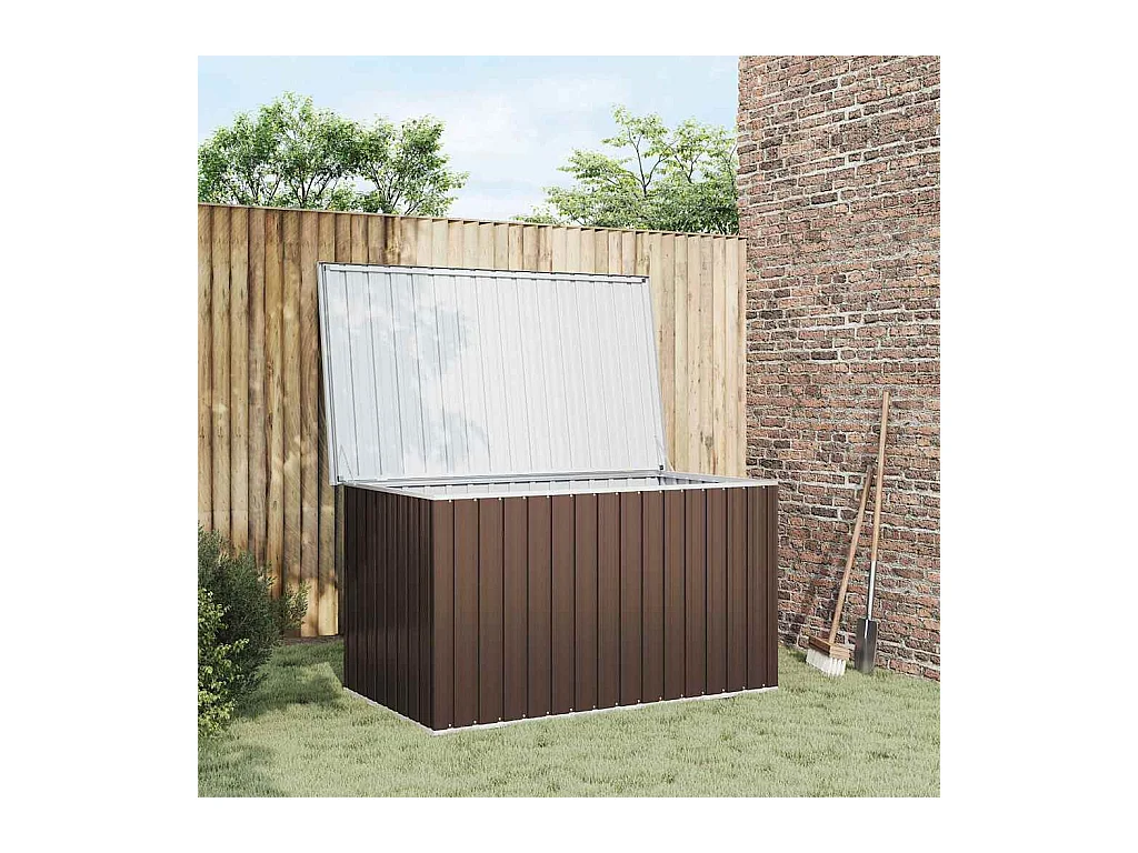 Boîte de rangement de jardin Marron 171x99x93 cm