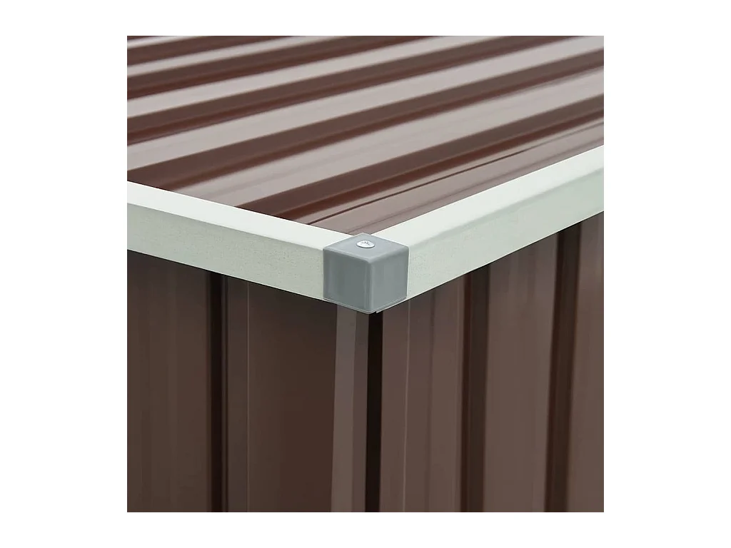 Caja de almacenamiento de jardín marrón 171x99x93 cm