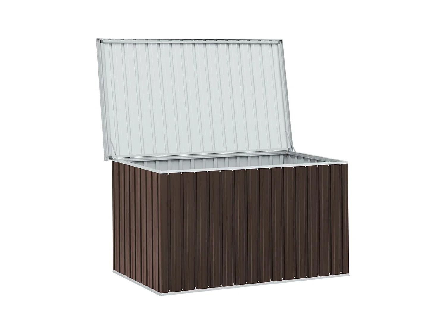 Caja de almacenamiento de jardín marrón 171x99x93 cm