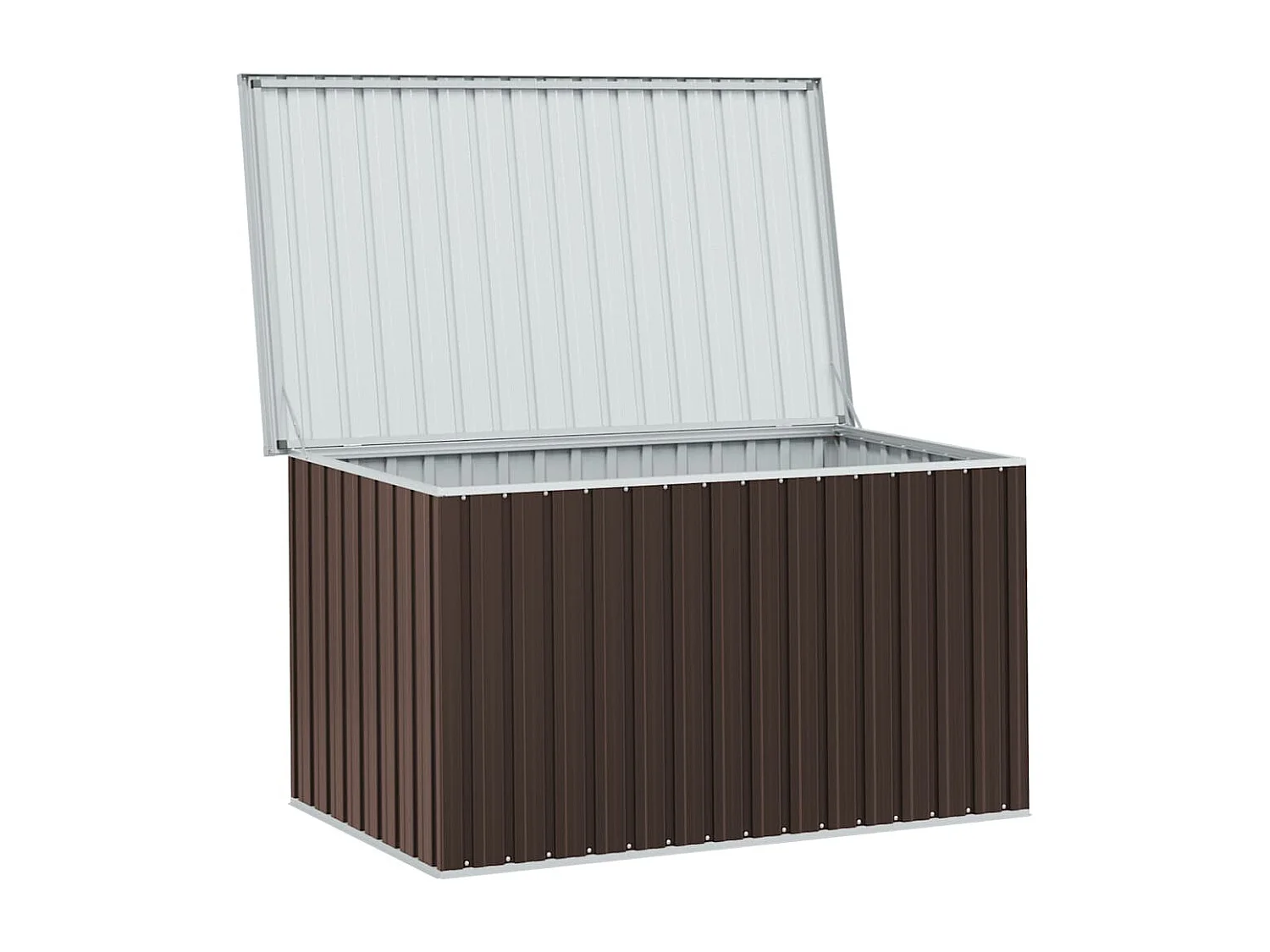 Caja de almacenamiento de jardín marrón 171x99x93 cm