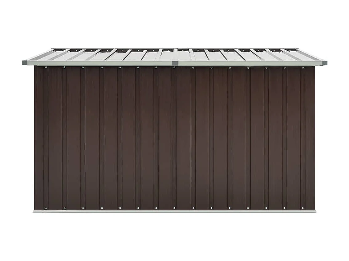 Caja de almacenamiento de jardín marrón 171x99x93 cm