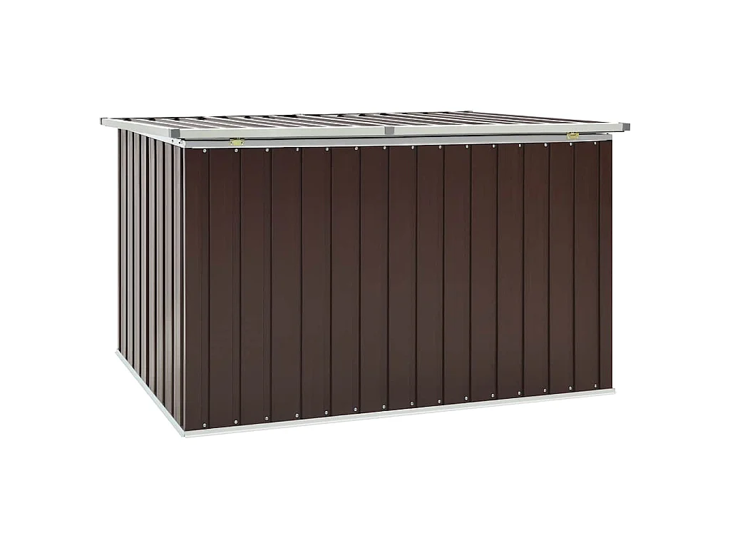 Caixa de arrumação para jardim 171x99x93 cm castanho