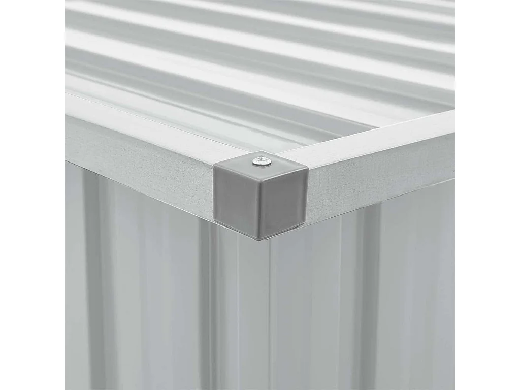 Caixa de arrumação para jardim 149x99x93 cm cinzento