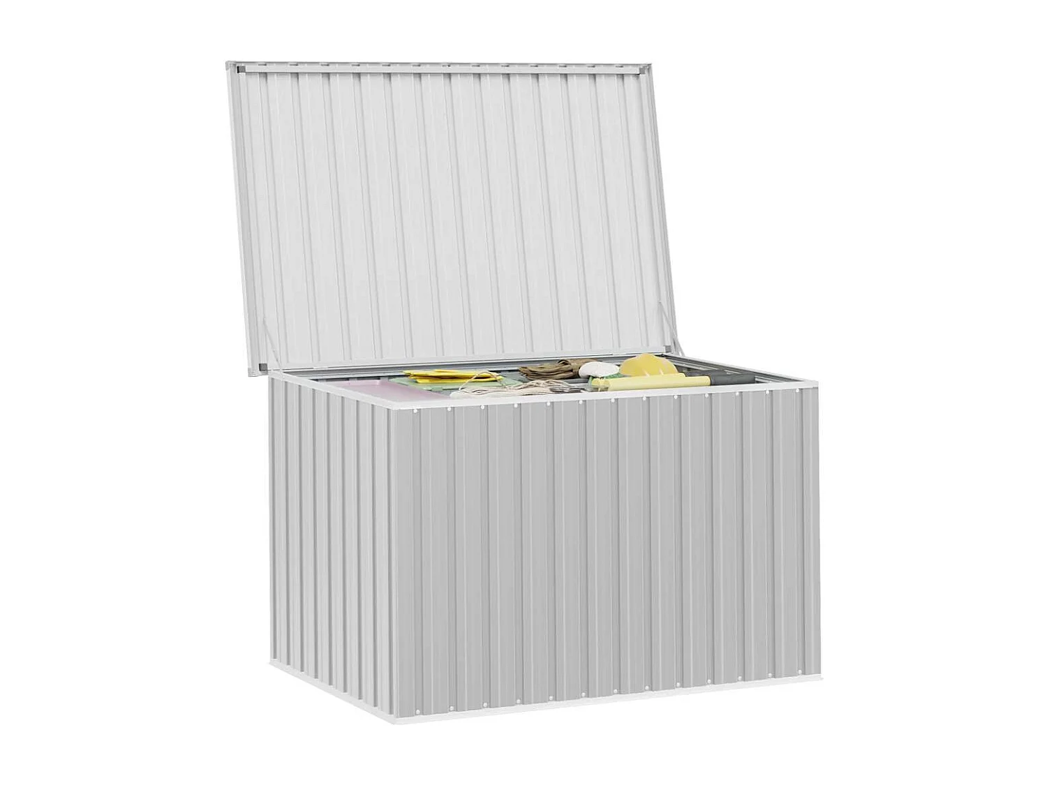 Baule da Giardino Grigio 149x99x93 cm