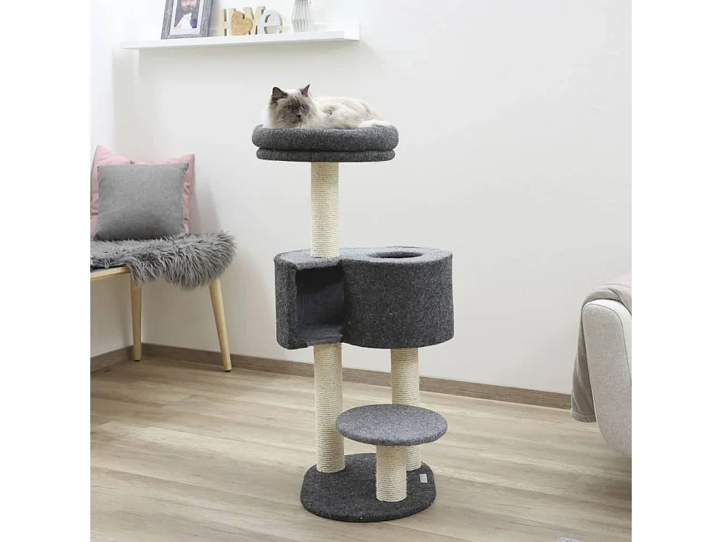 Arbre à chat Fridolin 106 cm Gris