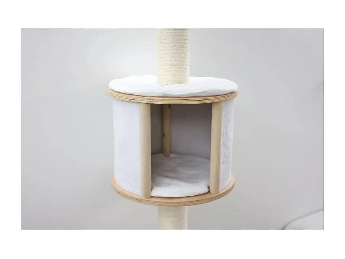 Wandgemonteerde krabpaal Dolomit wit 168 cm 81500