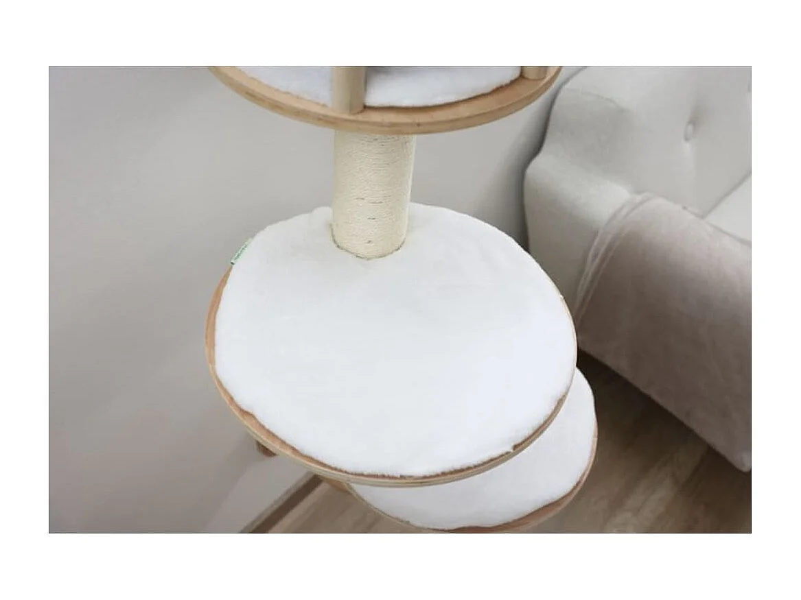 Wandgemonteerde krabpaal Dolomit wit 168 cm 81500