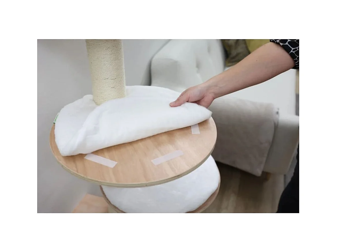 Wandgemonteerde krabpaal Dolomit wit 168 cm 81500