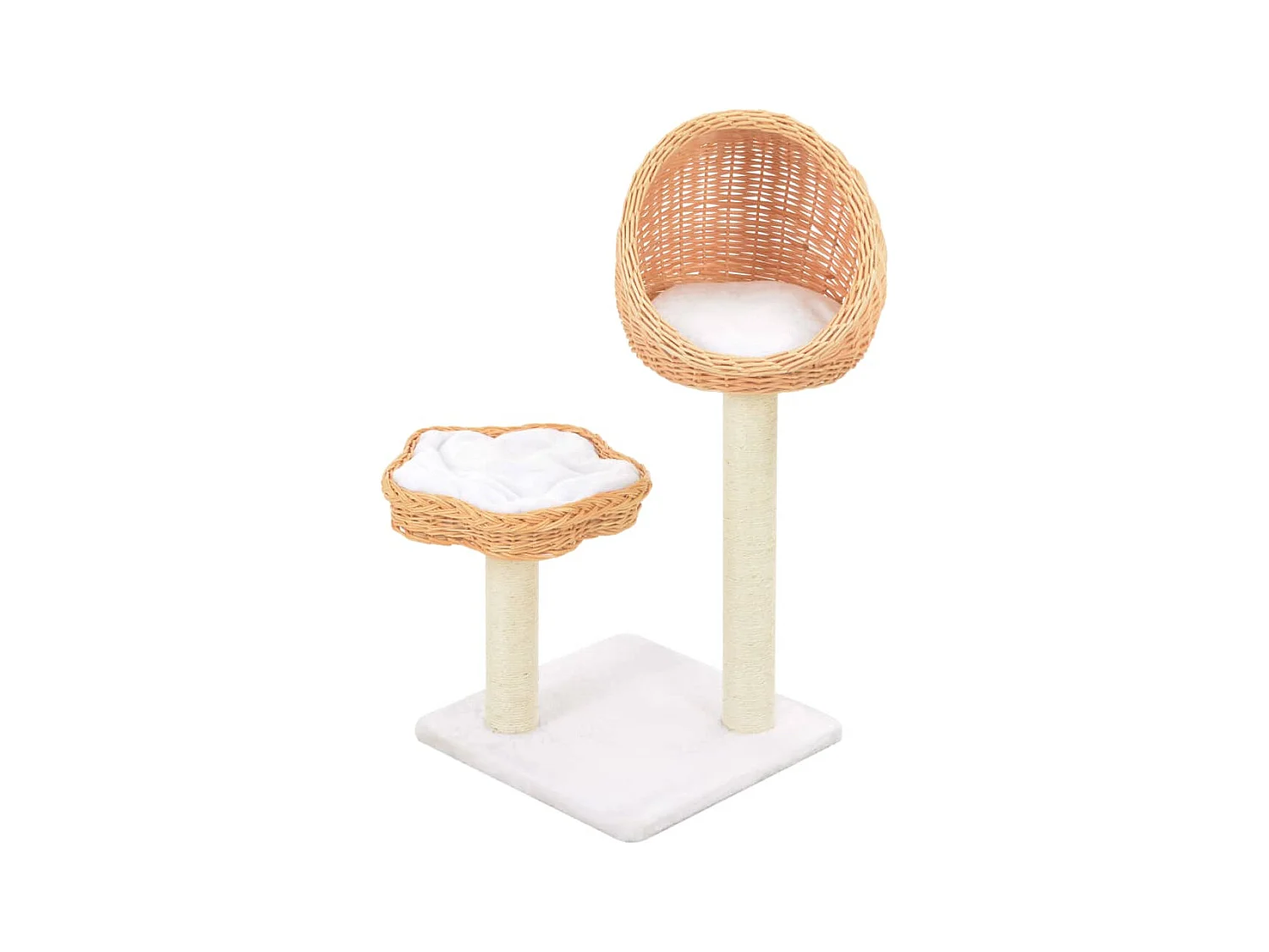 Kattenkrabpaal met sisal krabpaal natuurlijk wilgenhout