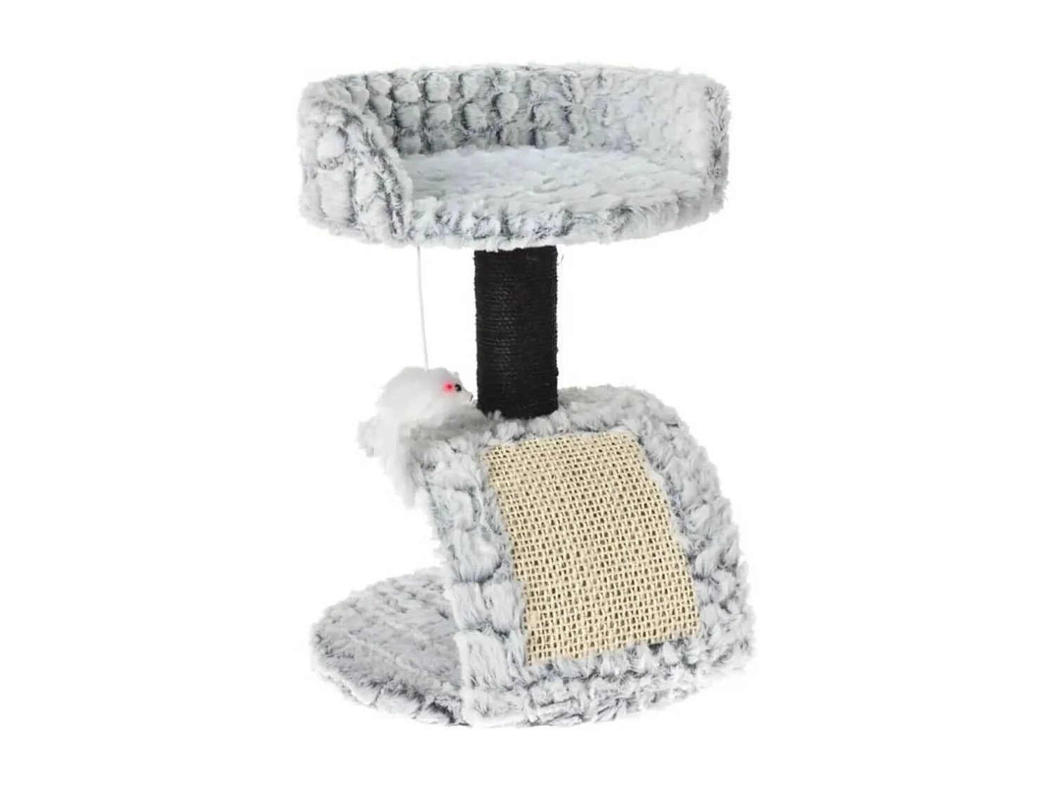 Tiragraffi per Gatti su Supporto con Topo 30x30x40 cm