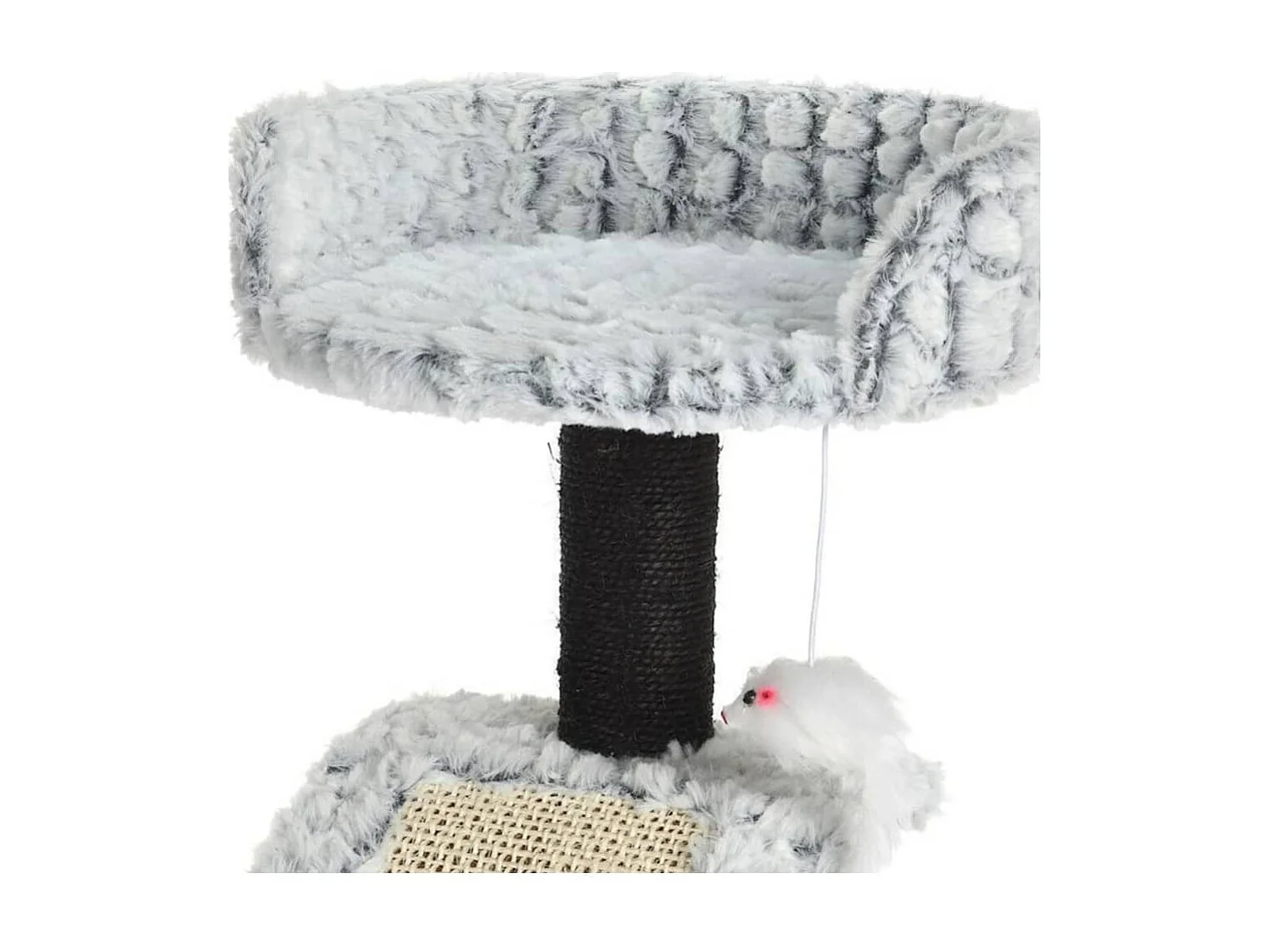 Tiragraffi per Gatti su Supporto con Topo 30x30x40 cm