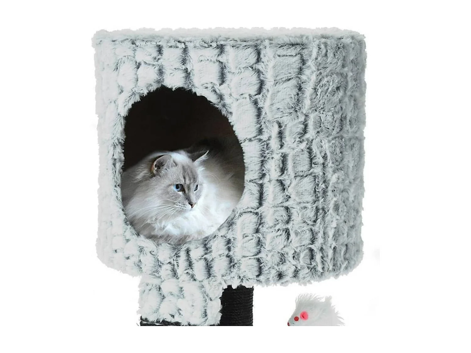 Kattenmeubel met muis 30x30x40 cm