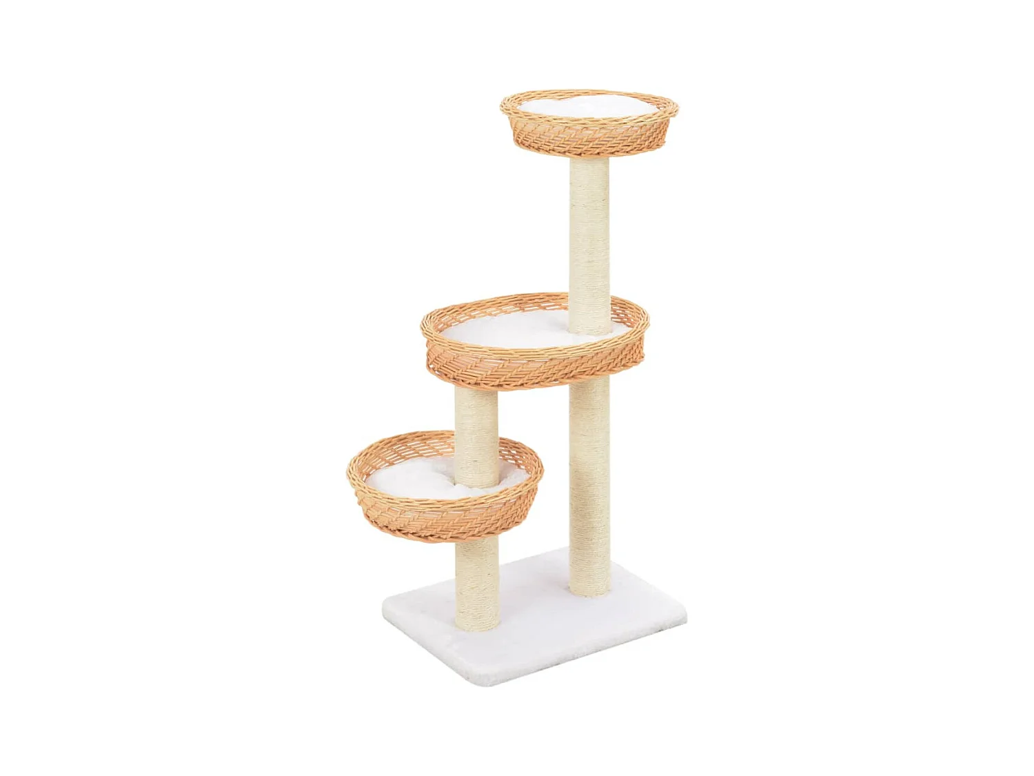 Kattenkrabpaal met sisal krabpaal natuurlijk wilgenhout