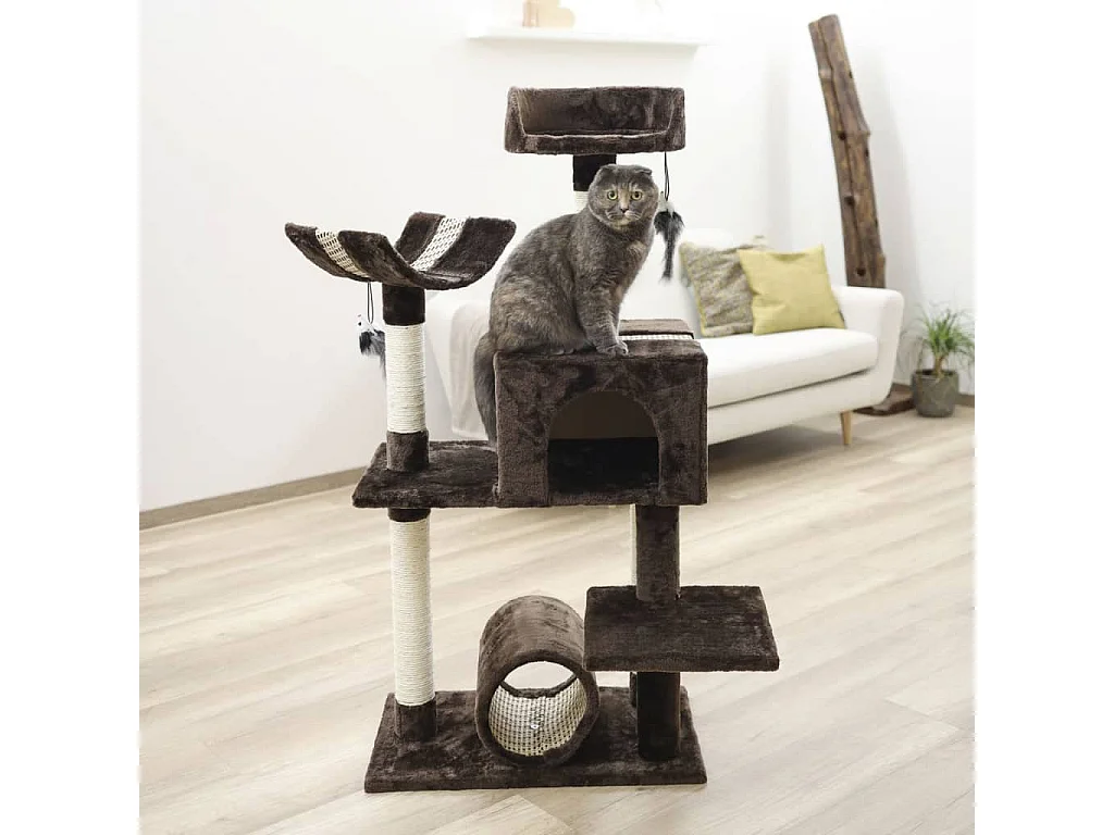 Arbre à chat Safari Big 122 cm Marron foncé