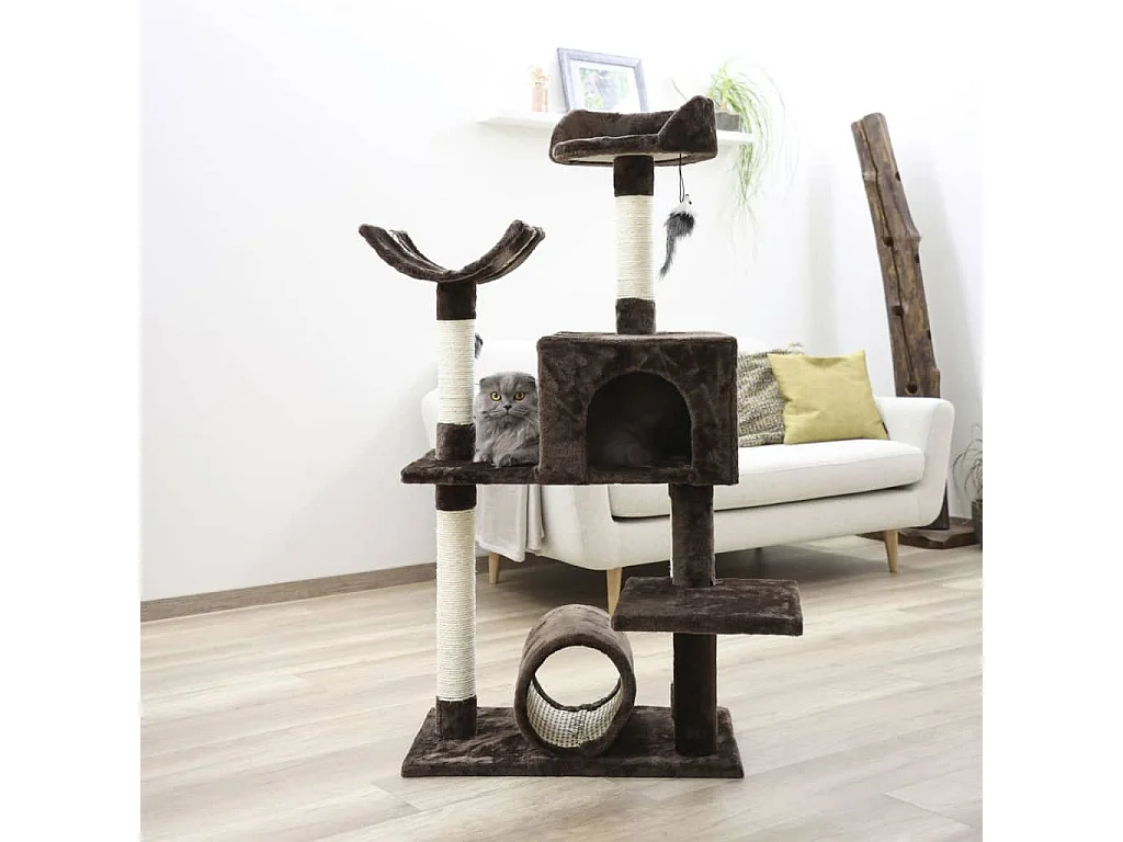 Arbre à chat Safari Big 122 cm Marron foncé