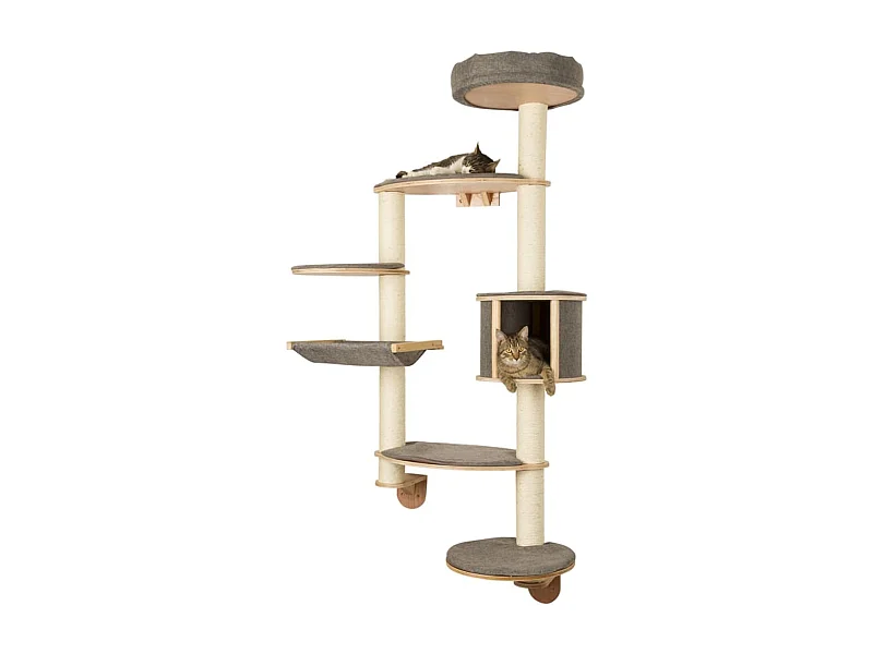 Rascadores de pared para gato Dolomit XL Tofana 185cm gris 81541