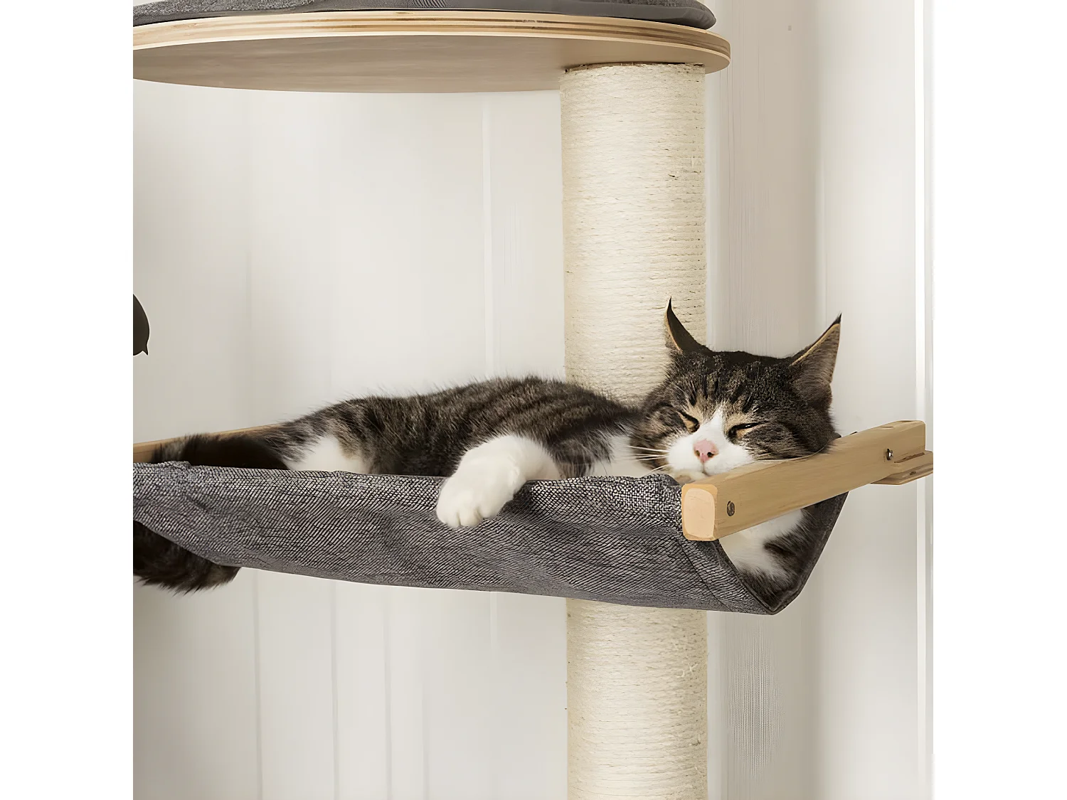 Arbre à chats mural Dolomit XL Tofana 185 cm Gris 81541