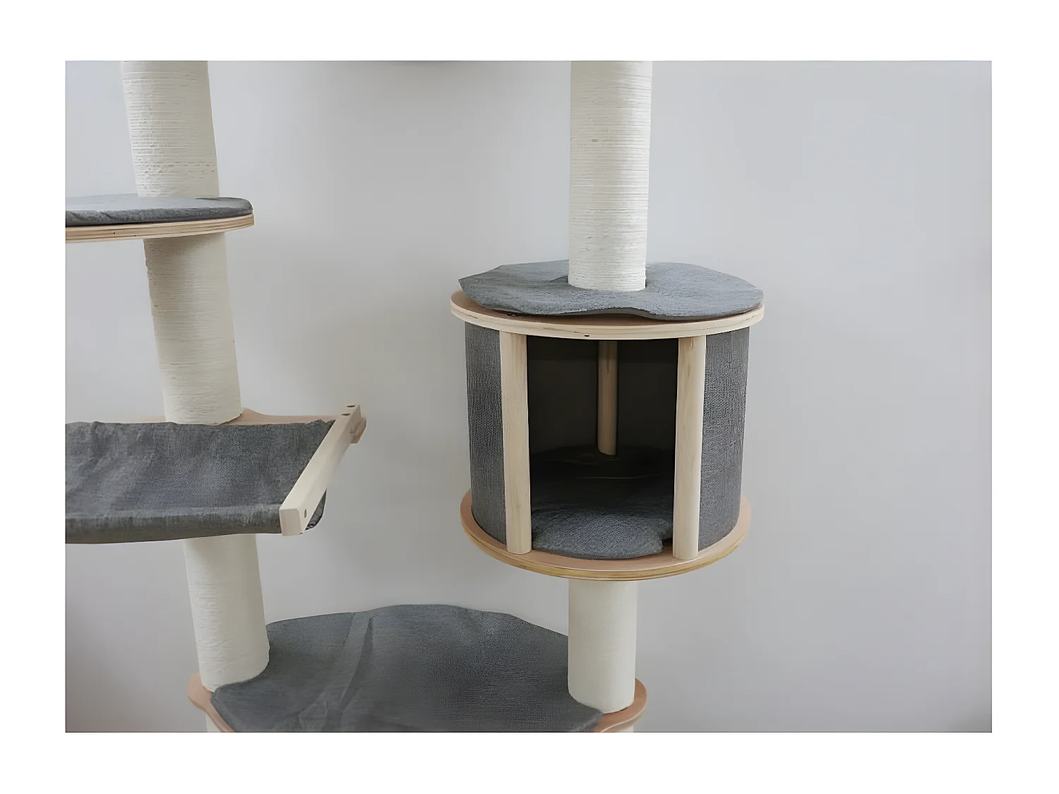 Arbre à chats mural Dolomit XL Tofana 185 cm Gris 81541