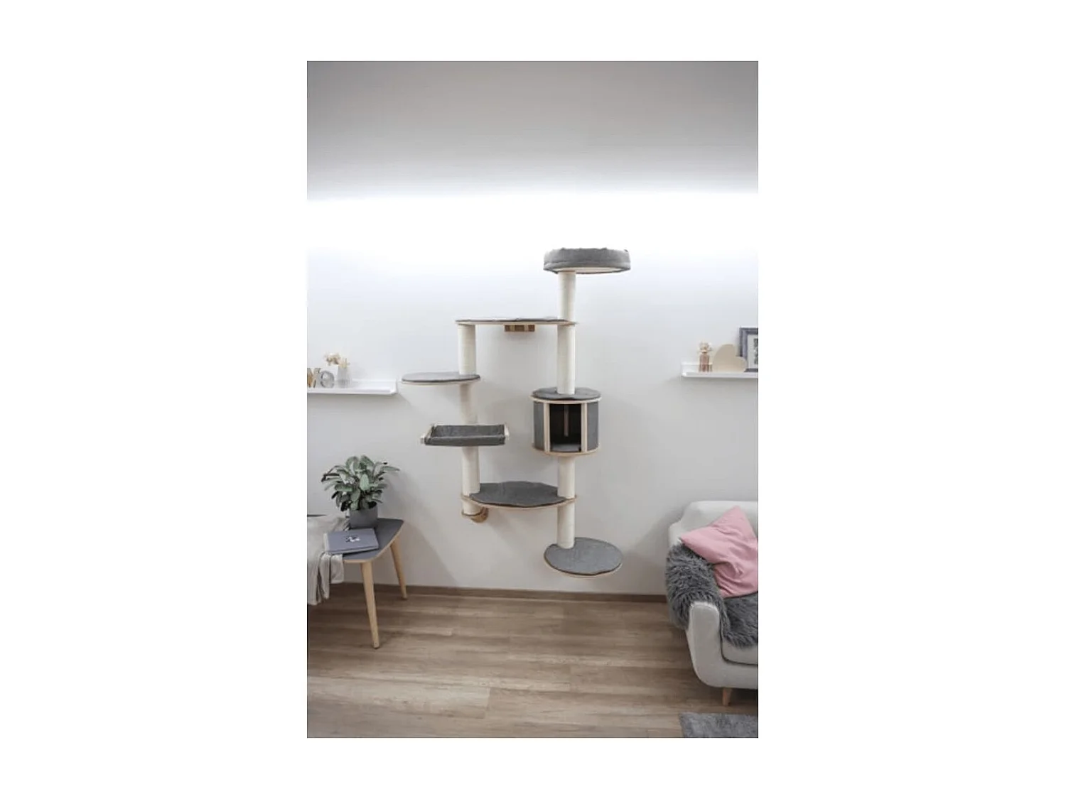 Wandkratzbaum Dolomit XL Tofana Grau 185 cm 81541