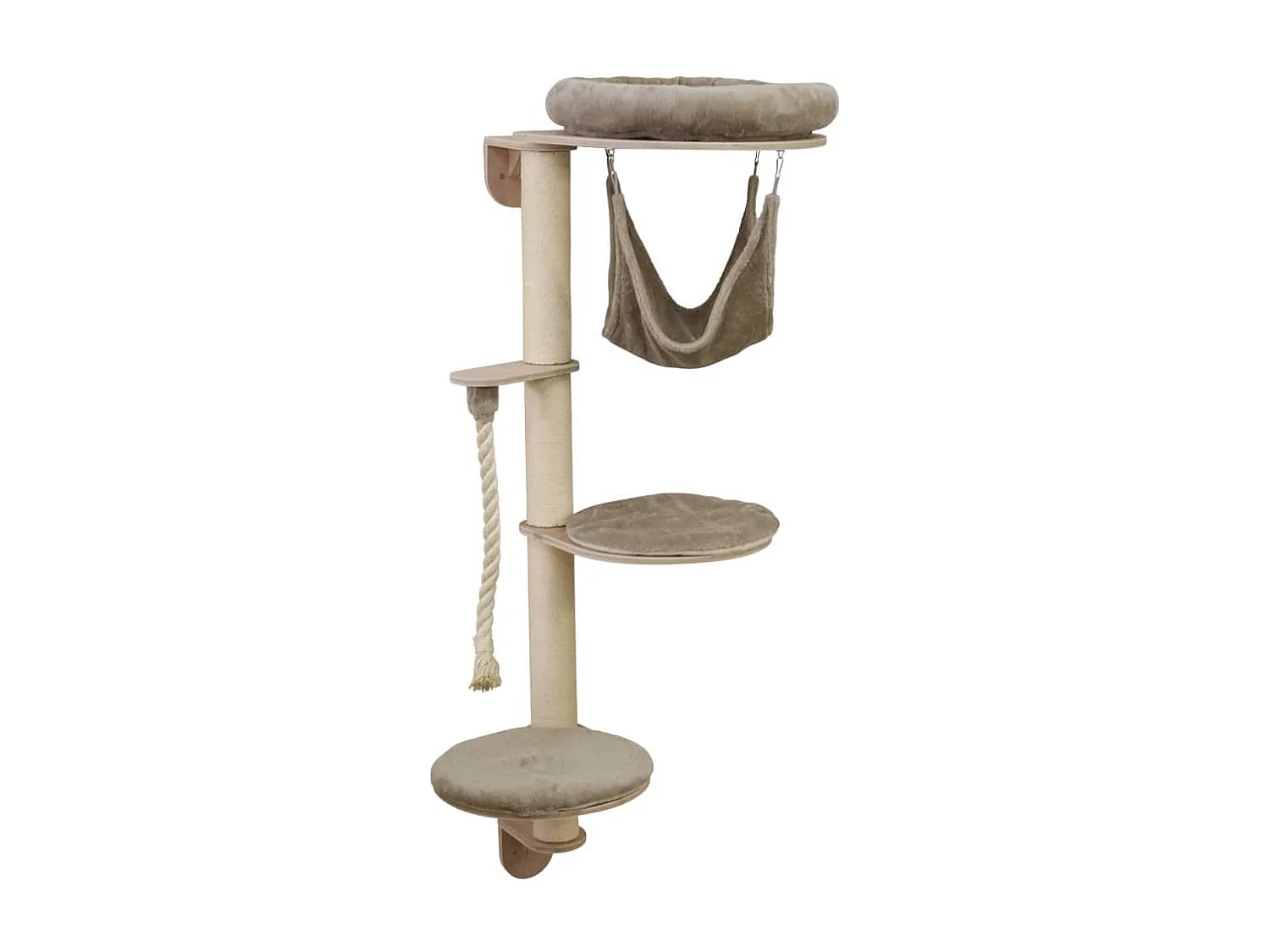 Arbre à chat mural Dolomit Grappa 158 cm Taupe
