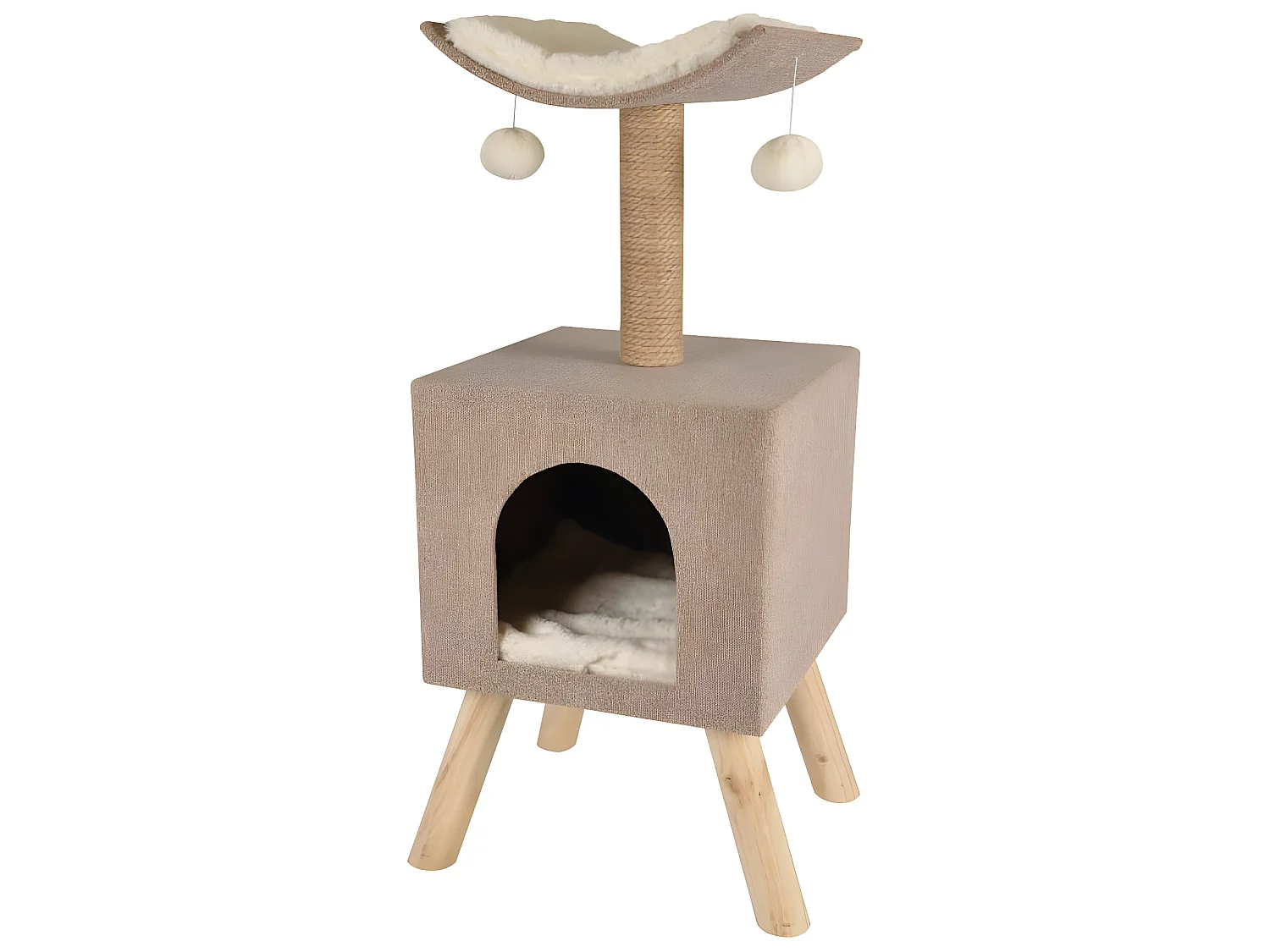 Katzenmöbel Scandi Beige 43,5 x 40 x 54,5 cm 560554