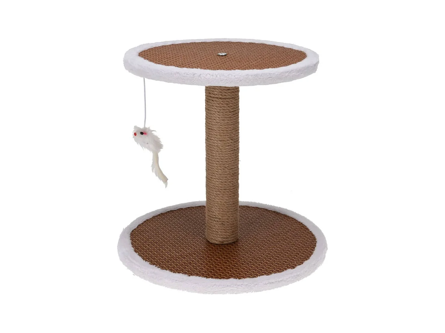 Arbre à chat sur pied avec souris 35x35x33 cm
