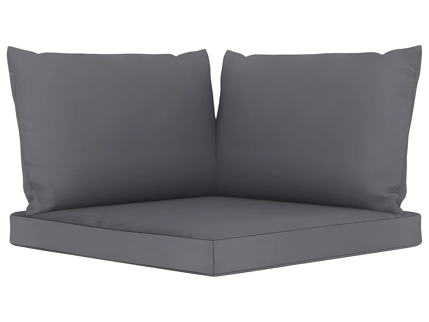 Salon de jardin 6 pcs avec coussins anthracite