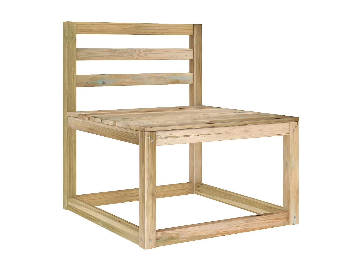 Salon de jardin 5 pcs bois de pin imprégné de vert