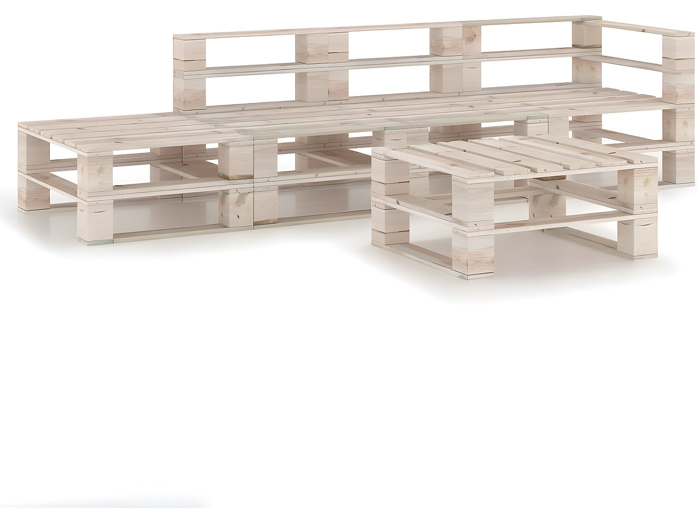 Salon palette de jardin 5 pcs bois de pin