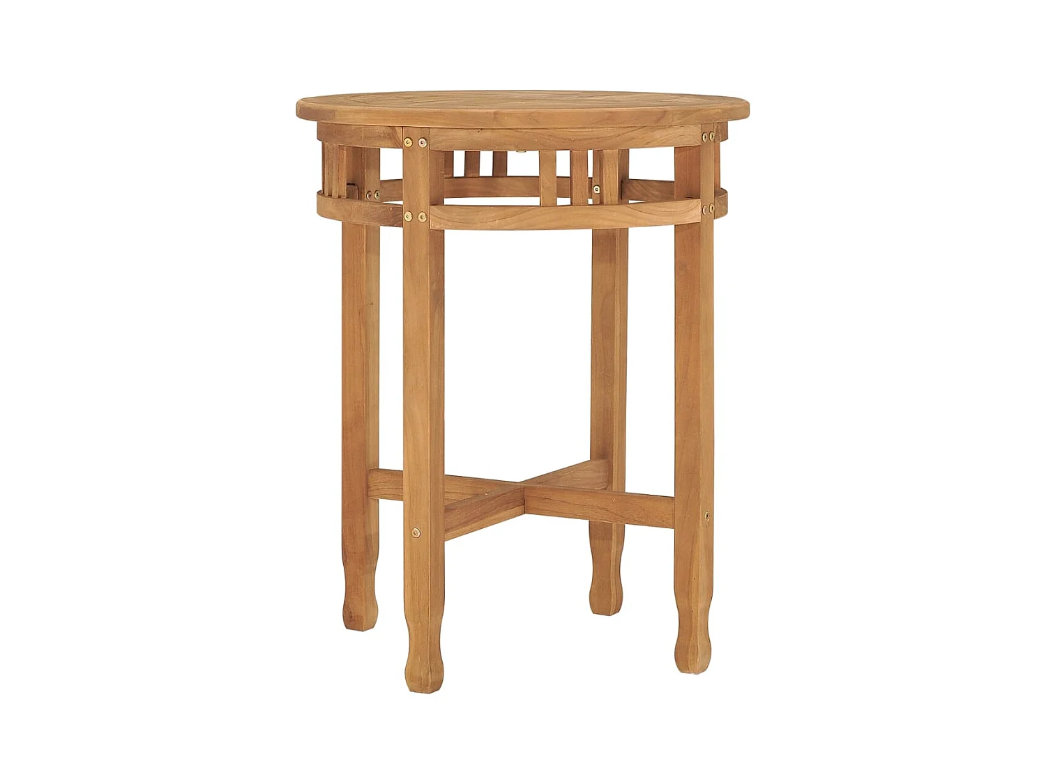 Table de bistro Ø60x75,5 cm bois de teck solide