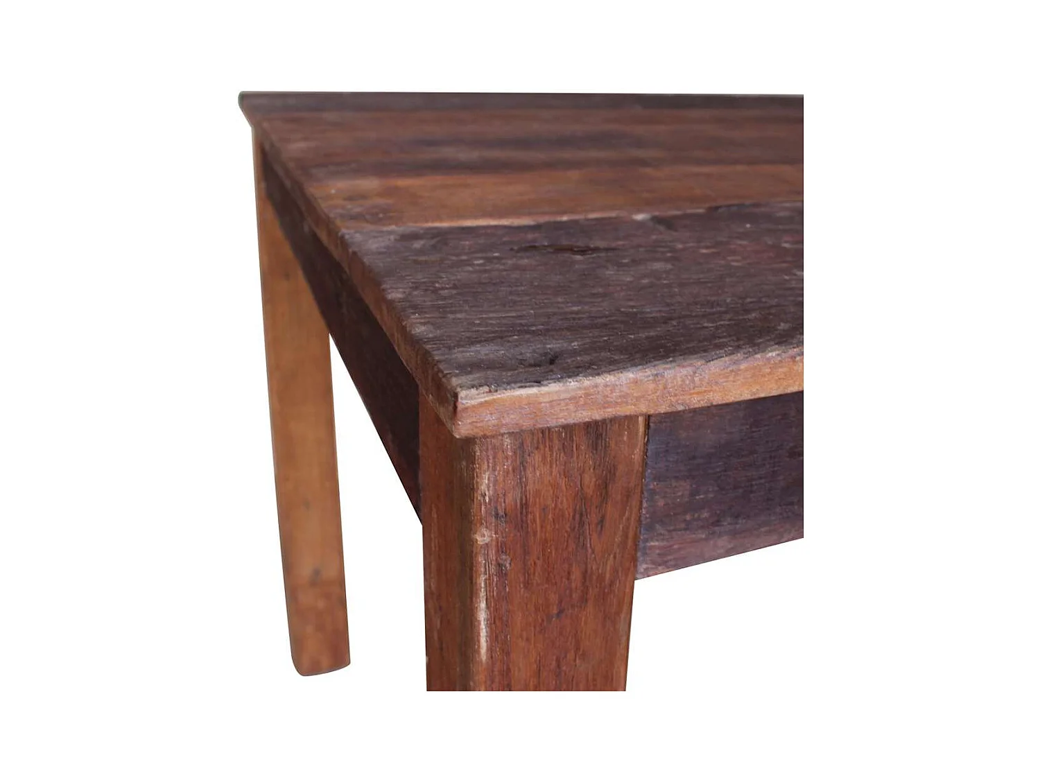 Table à manger bois de récupération mélangé 82x80x76 cm
